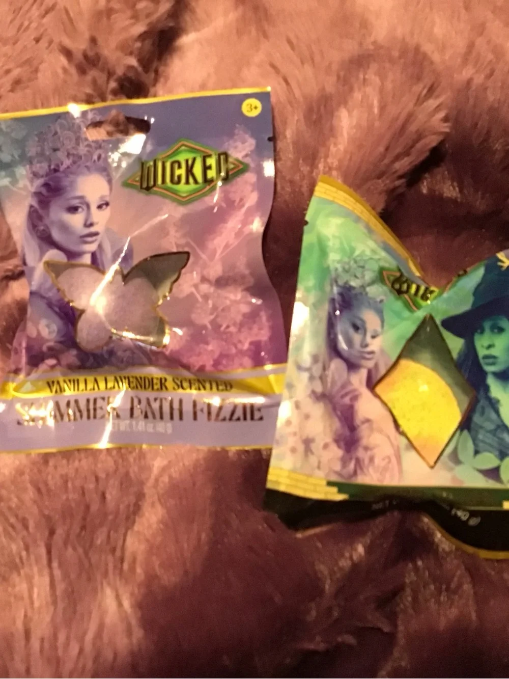 Quicker Vanilla Lavender Scented Bath Fizzer - Purple & Yellow Packaging
